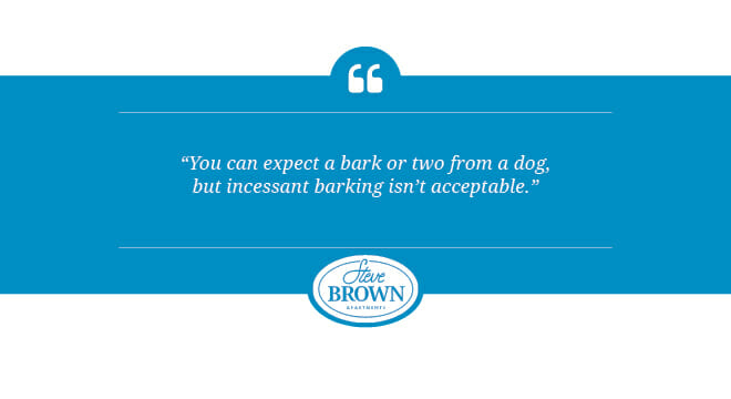 Excessive barking isn