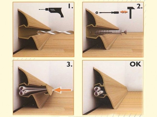 напольный плинтус инструкция 