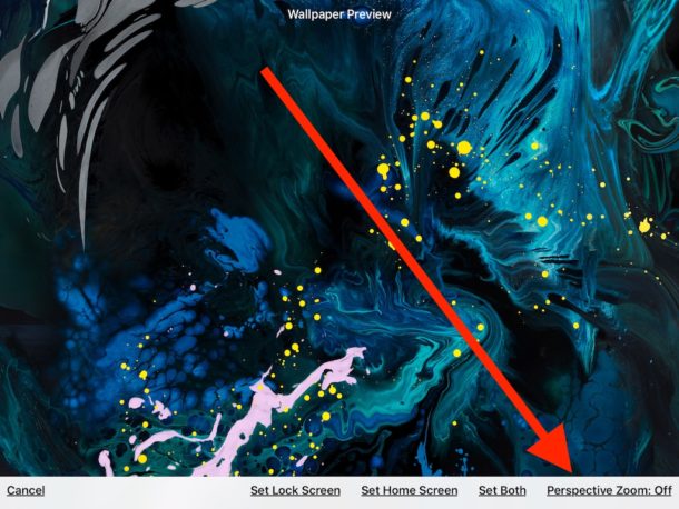 How to disable Wallpaper Perspective Zoom in iOS to stop wallpaper motion and movement