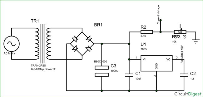 Electronic Circuit Breaker Power Section Schematic Diagram