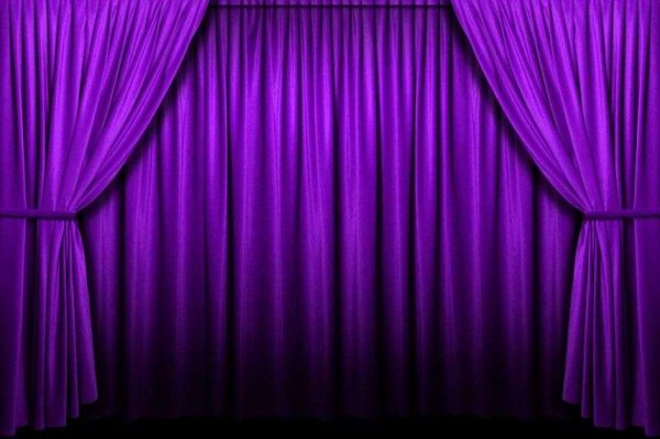 плотные насыщенные фиолетовые шторы 