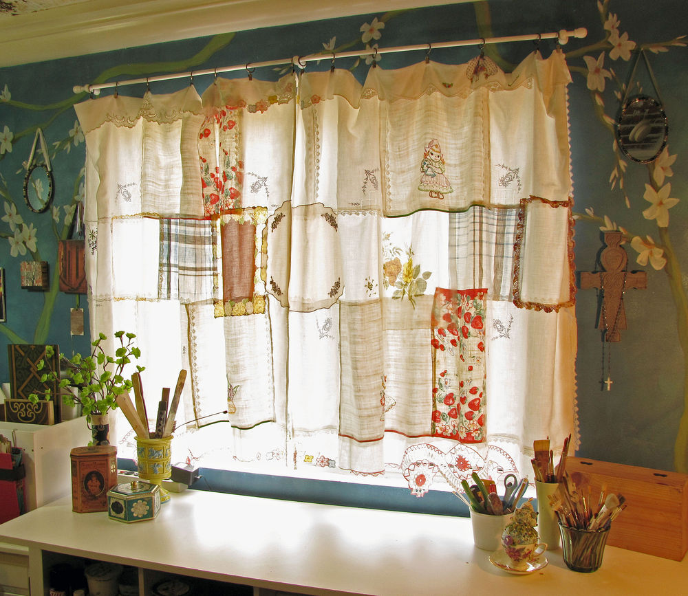 Идеи штор и занавесок в винтажном стиле для дачного дома, фото № 6
