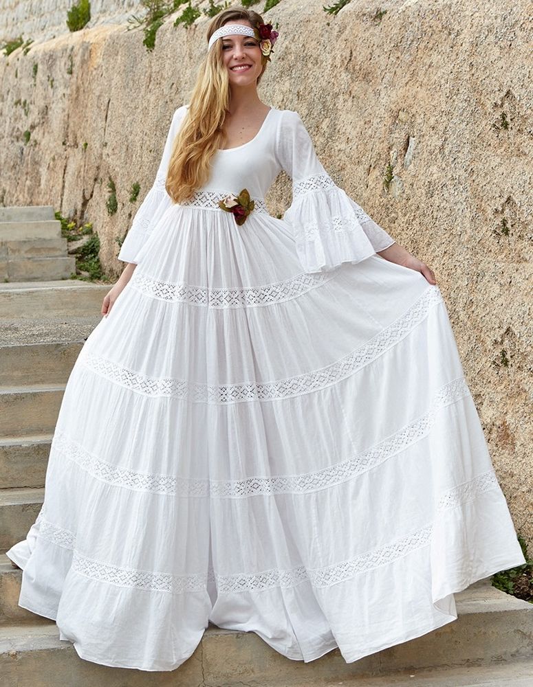 Белое бохо, или Шикарная одежда для королевы летнего пляжа, фото № 79