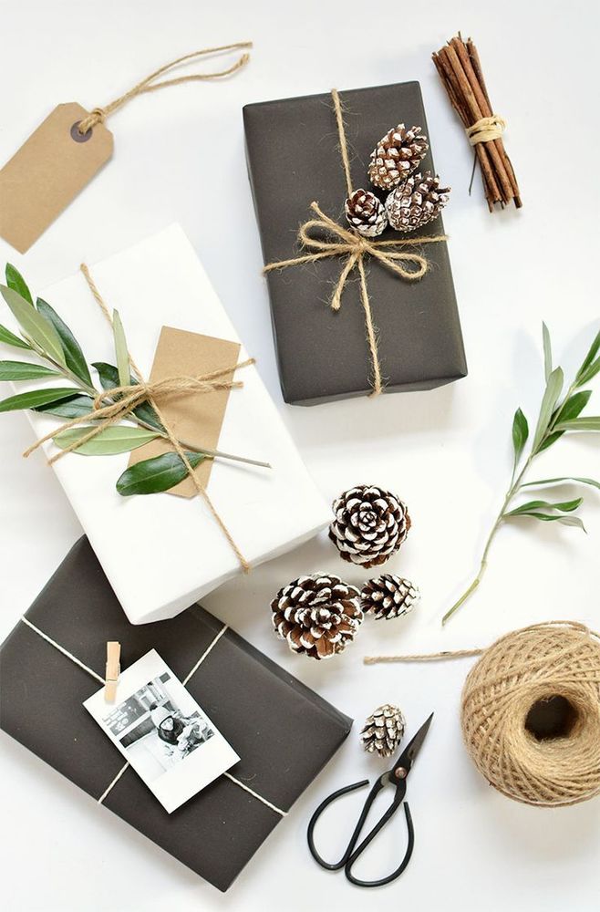 Идеи упаковки подарков к Новому году из подручных материалов, фото № 31