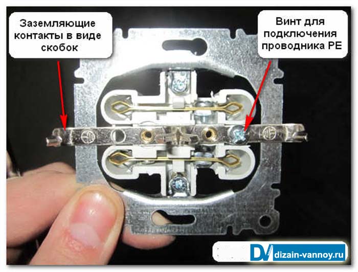 установка розетки в ванной комнате