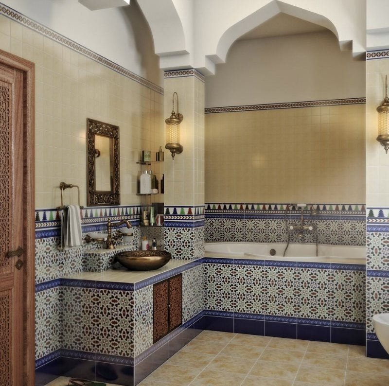 Арки в интерьере ванной в арабском стиле