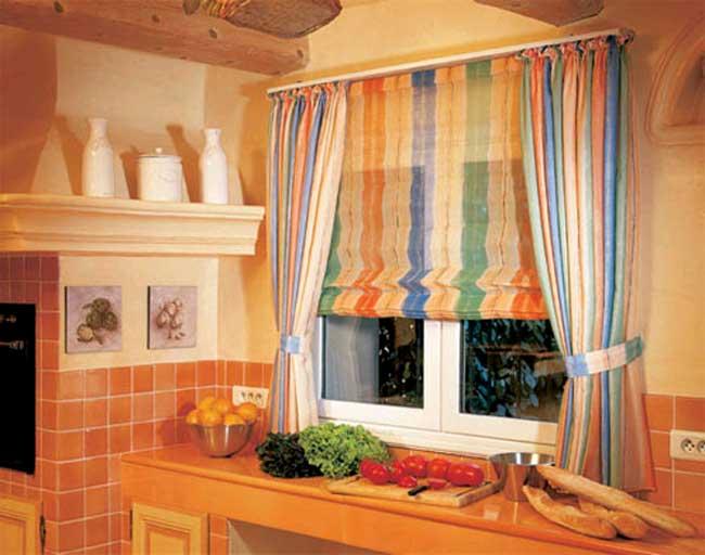 Цветные римские шторы
