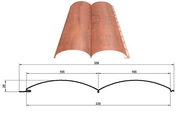 Сайдинг металлический, размер