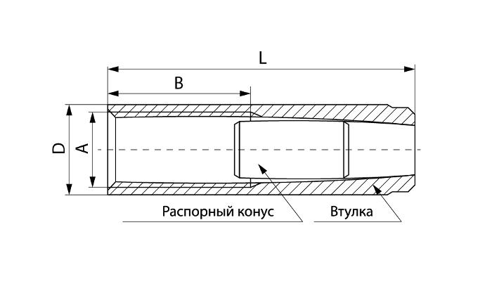 чертеж анкера забивного