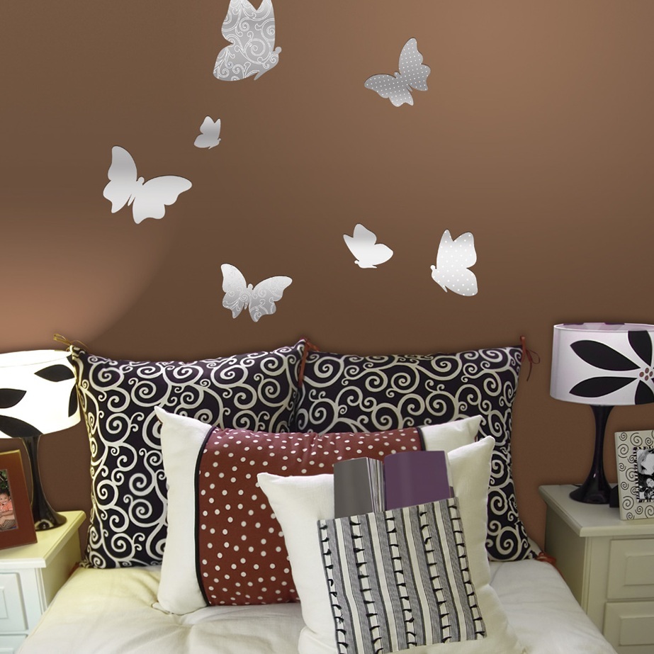 Как украсить стену бабочками из бумаги: оформление стены