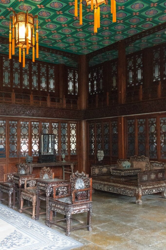 Традиционный китайский интерьер, дворец князя Гуна, Пекин