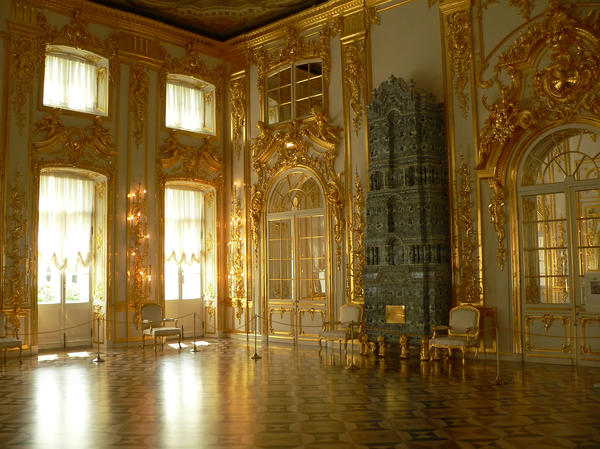 Зал Екатерининского дворца, город Пушкин
