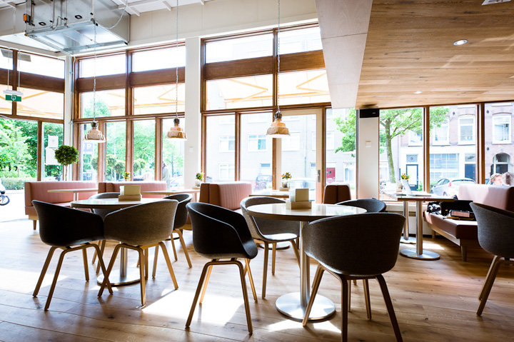 Замечательный дизайн интерьера Flinders Café в Амстердаме