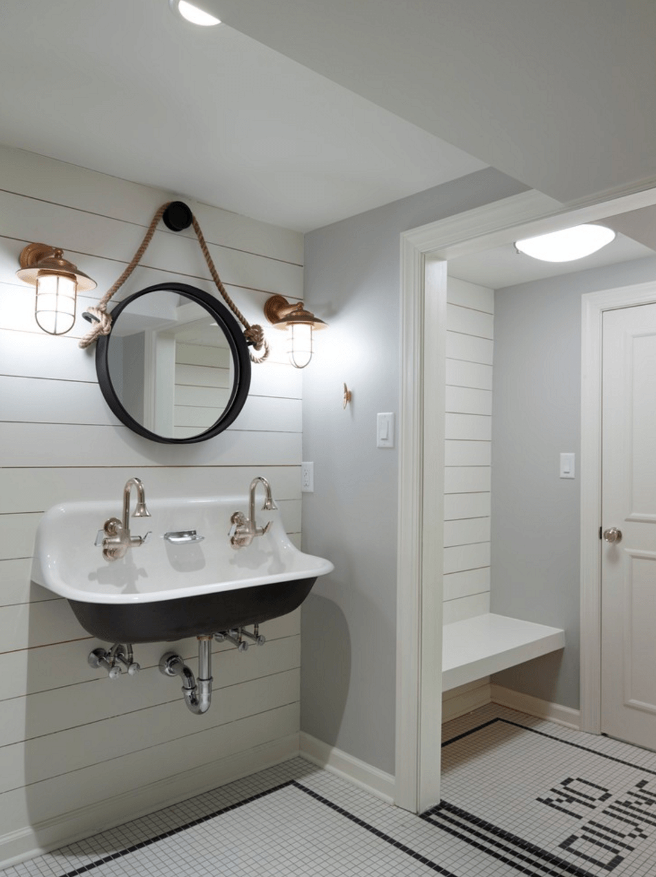 Оригинальный дизайн зеркала в интерьере ванной комнаты - Фото 11