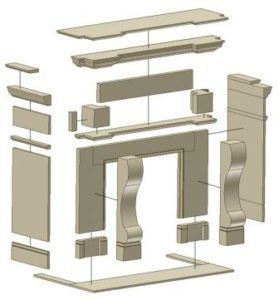 Сборка готового фальш-камина 
