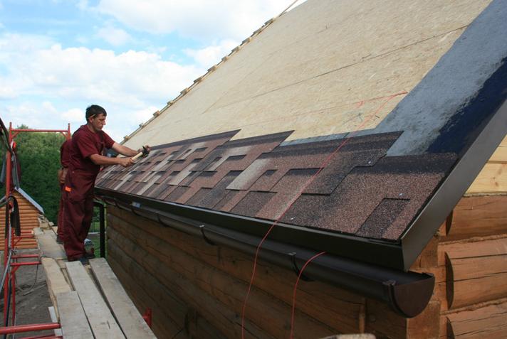 покрытие крыши металлопрофилем