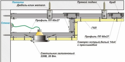 Схема крепления короба