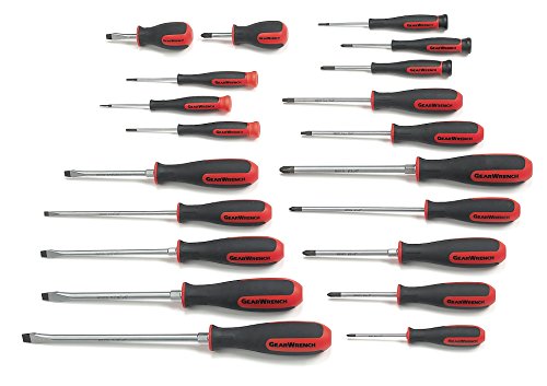 GEARWRENCH  20 Pc. Phillips/Slotted/Torx Dual Material Screwdriver Set - 80066