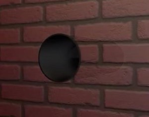 Отверстие в стене для принудительной приточной вытяжки
