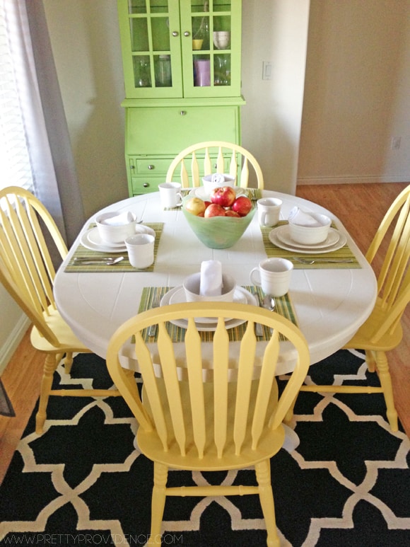 Tutorial: How to refinish an old tile topped table for super cheap!