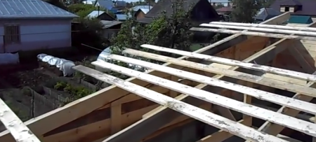 крыша из древесины