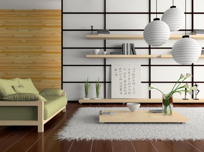 Японский стиль в дизайне комнаты