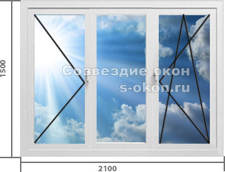Трехстворчатое. Тип 1