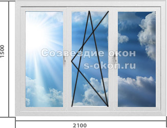 Трехстворчатое. Тип 2