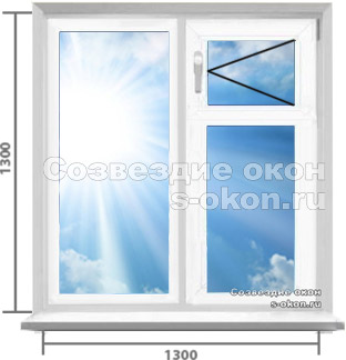 С форточкой. Тип 1