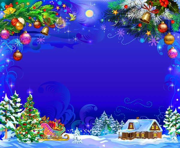 New Year, New Year New Year New Year Adventures Santa Claus Christmas Tree Spruce Vector Graphics