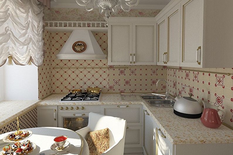 Кухня - Дизайн квартиры в классическом стиле