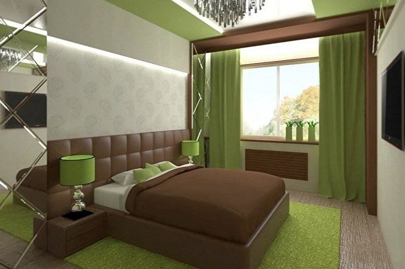 Дизайн интерьера маленькой спальни - фото