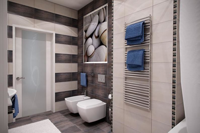 Ванная комната - Дизайн квартиры в современном стиле
