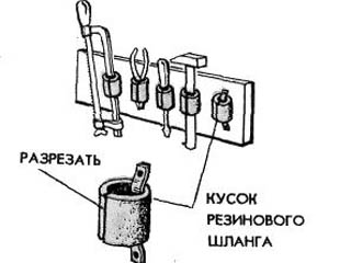 Упрощенный стеллаж для инструмента