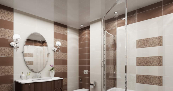 Потолок в ванной - какие преимущества и недостатки у самых популярных отделочных материалов 