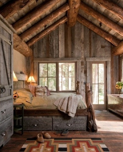 Спальня в деревенском стиле фото