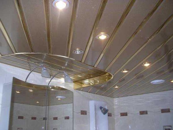 Установить реечный потолок в ванной